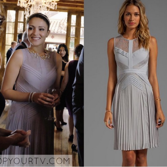 $398 BCBGMAXAZRIA Raya Gray Pleated Dress P/O - Picture 2 of 3